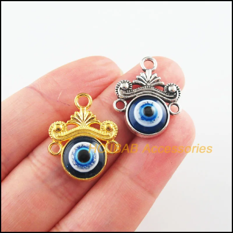 12 шт., позолоченные тибетские посеребренные коннекторы для подвесок, 18 х23 мм