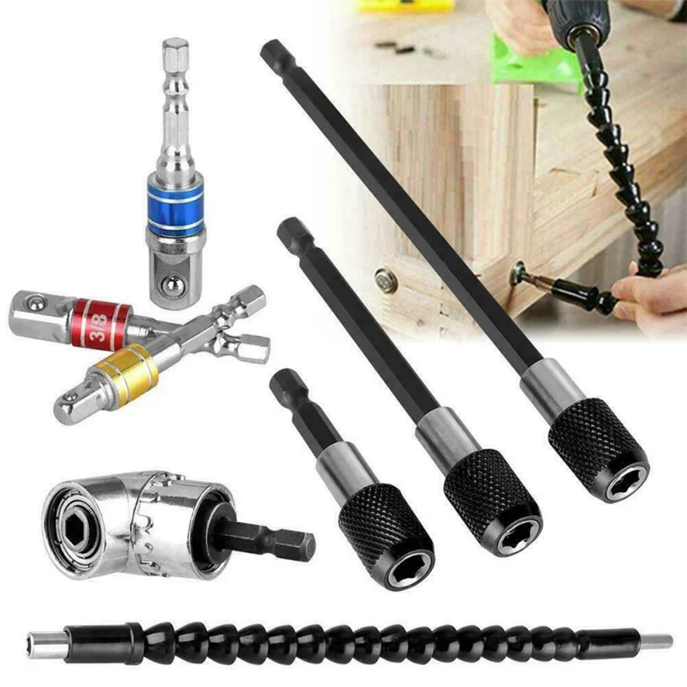 8 шт. аксессуары для электроинструмента адаптер 105 градусов 1/4 &quot3/8&quot 1/2 &quotгнездо