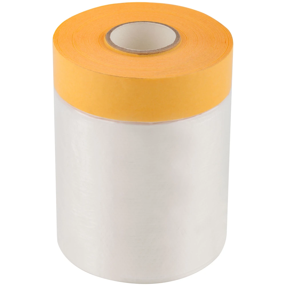 Clever Cover: укрывная пленка с золотистой малярной лентой 55 см х 33 м статически