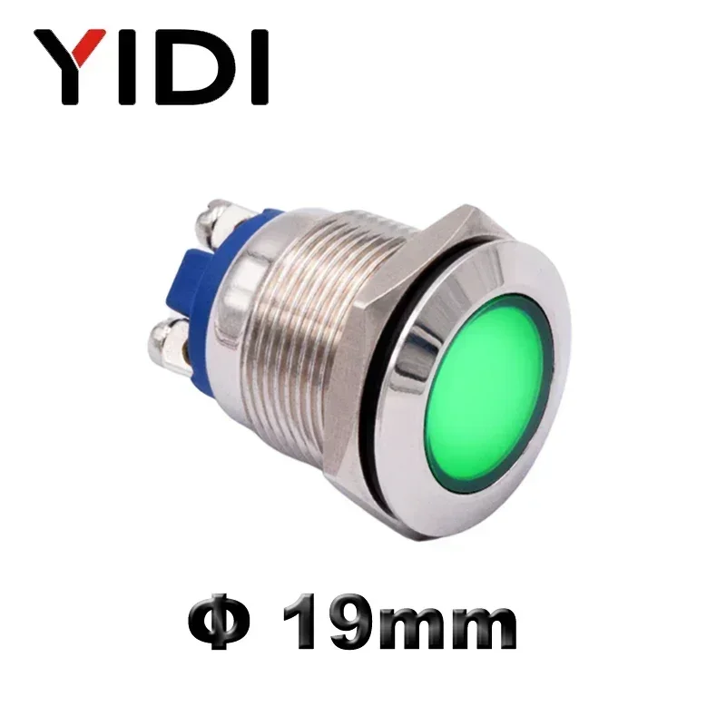 

YIDI металлический светодиодный индикатор 19 мм