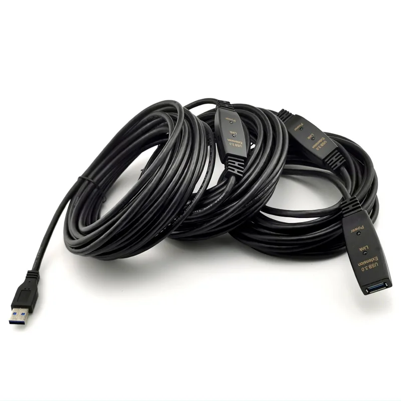 

15m/20m USB 3.0 Male To Female Extension Cable with Built-in Signal Booster Chips GL3520 Console Table Sata Cable Whole Sale