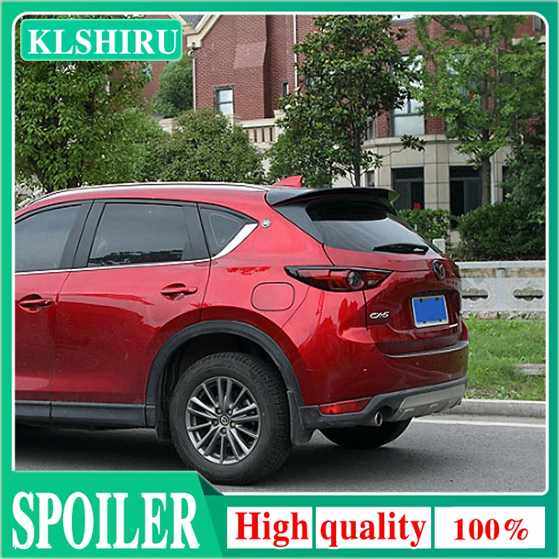 

KLSHIRU For MAZDA CX-5 CX5 2017 2018 2019 2020 ABS Exterior Rear Spoiler Tail Trunk Boot Wing Decoration Car Styling