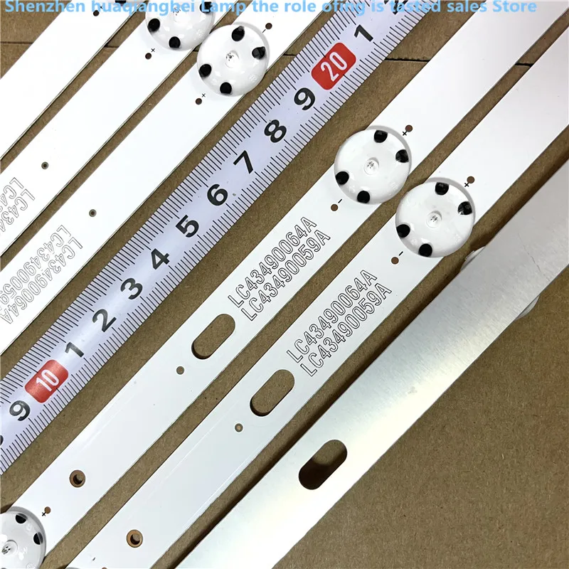 Для фотовспышки 43UK6300PLB 43UJ634V 43LJ61_FHD_L LC43490059A LC43490058A Innotek 17Y 43inch_A 7 светодиодов 830