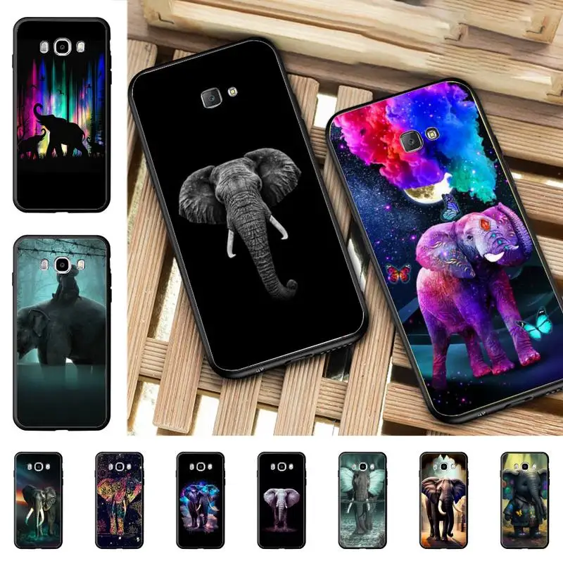 

YNDFCNB Animal Elephant Phone Case for Samsung J 2 3 4 5 6 7 8 prime plus 2018 2017 2016 core