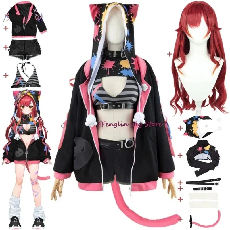 Фото A;3\v,7'd/YouTuber VTuber Nekota Tsuna Virtual ESports Project VSPO Косплей-костюм Парик Сексуальная женская униформа Хэллоуин Карнавал;5'b\8/ №3