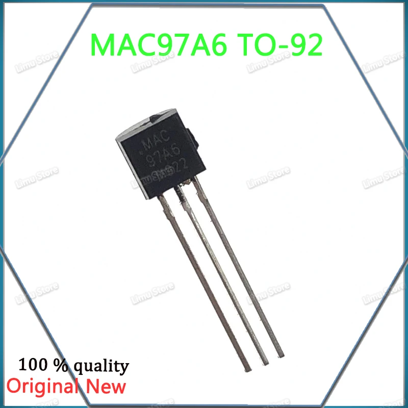 100 шт./лот! Двунаправленный Тиристор MAC97A6 MAC 97A6 TO-92 400 А В тиристор транзистор |