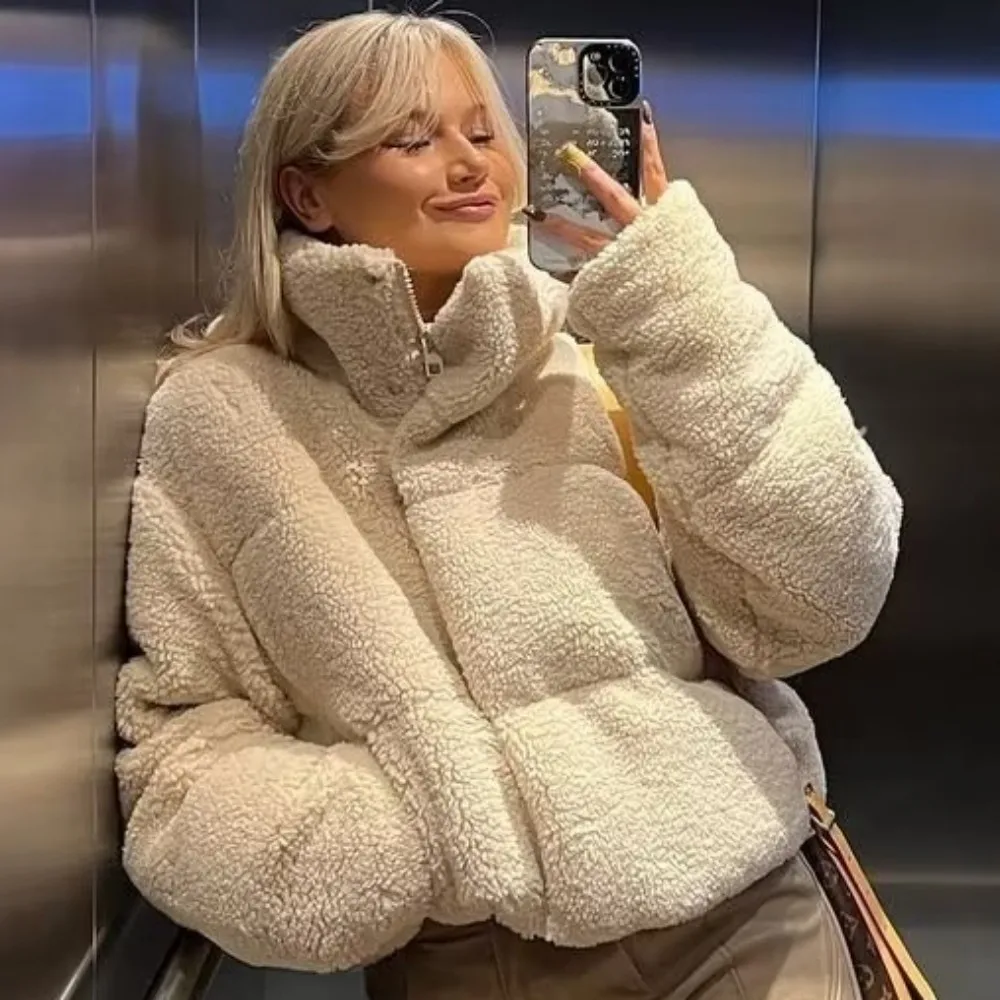 Женские короткие полиэстеровые парки PB ZA Palito с хлопковой подкладкой