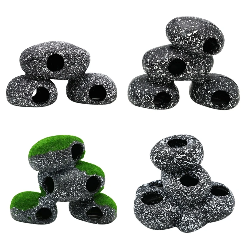 

Aquarium Decor Rock Cave Fish for Tank Shelter for Aquatic Pet Breeding Spawning DropShip