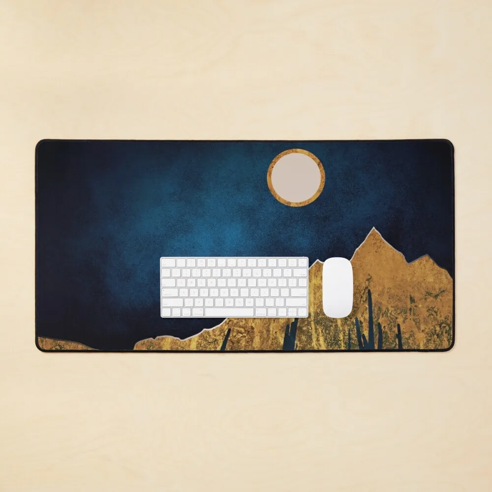 

Полночь пустыня Луна коврик для мыши большой игровой коврик для мыши офисный стол