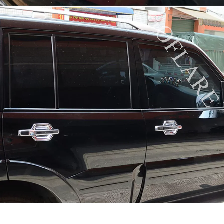 Аксессуары для Mitsubishi Pajero V80 V93 V95 V97 V98 2007-2021 хромированные внешние дверные ручки