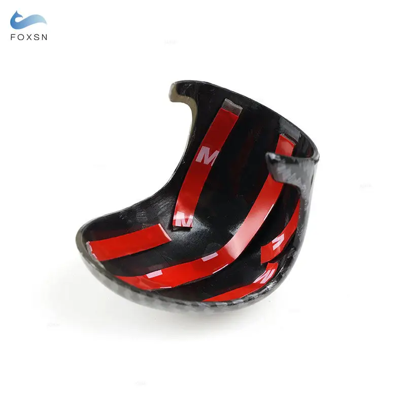 AT Автомобильный Стайлинг текстура из углеродного волокна ручка переключения