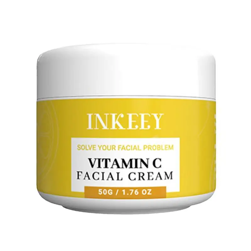

Vitamin C Face Cream 50g Brightening Facial Cream Lightening Wrinkles Remover For Face Repairing Anti Fine Lines Age Firming