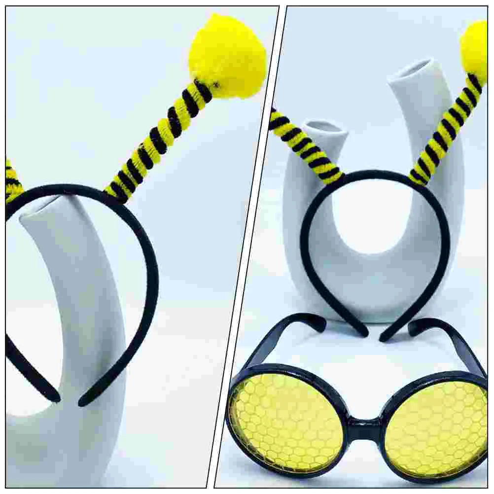 Повязка на голову очки в виде пчелы повязка для волос косплея солнцезащитные