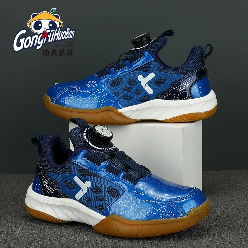 Teenager Tennis Shoes Children's Table Tennis Shoes Boys and Girls Fast Lacing Indoor Training Badminton Shoes Sneakers