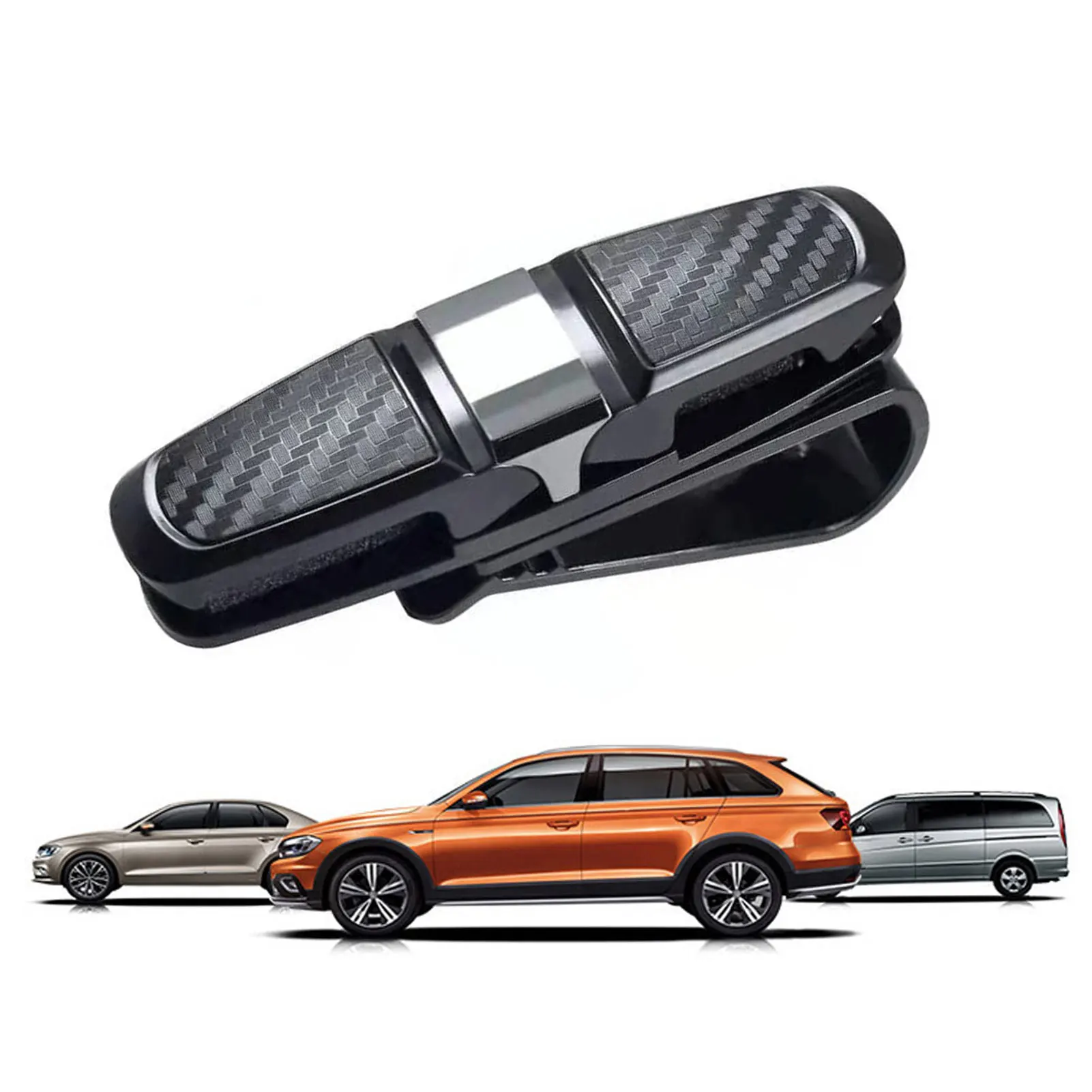 

Sunglasses Holder For Car Sunglasses Visor ClipSunglasses Holder Clip Hanger Eyeglasses Mount For Car Double-Ended Clip Car