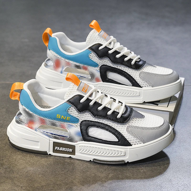 

Damyuan Men's Sneakers Mesh Sandals Hollow Lace Up Sandals Running Shoe Breathable Comfort Men Sport Shoes Beach Shoes Sandalias