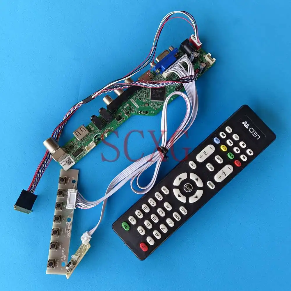 Fit LTN173KT02-801 LVDS 40 Pin VGA HDMI-совместимый AV USB 17 3 &quotТВ комплект аналоговых сигналов