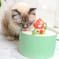 pet mushroom cat auto drinking electric dispenser bowls cat water feeder fountain kitten drinking bowl filter usb charge