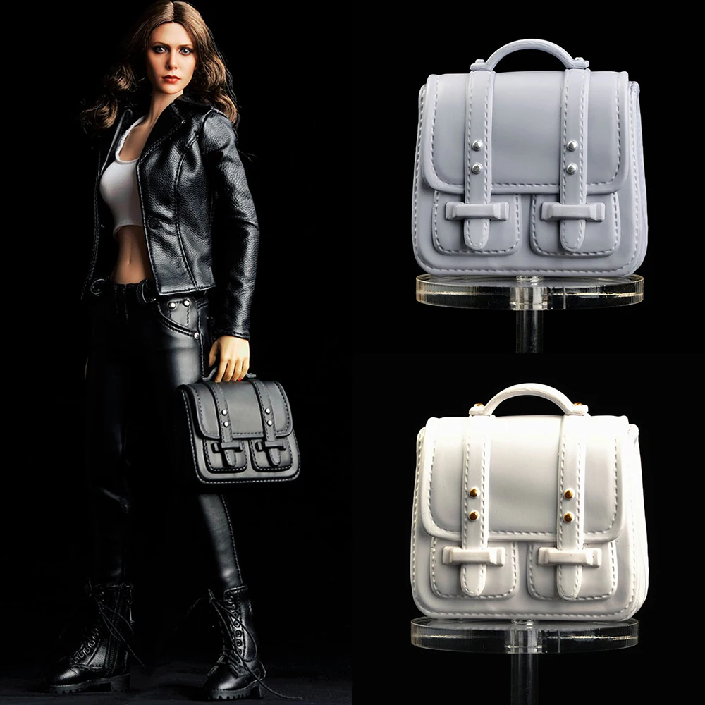 

3 Colors 1/6 1/12 Scale Trendy PU Leather Briefcase Document Case Bag Scene Accessories for 12'' 6'' Action Figure Model Doll