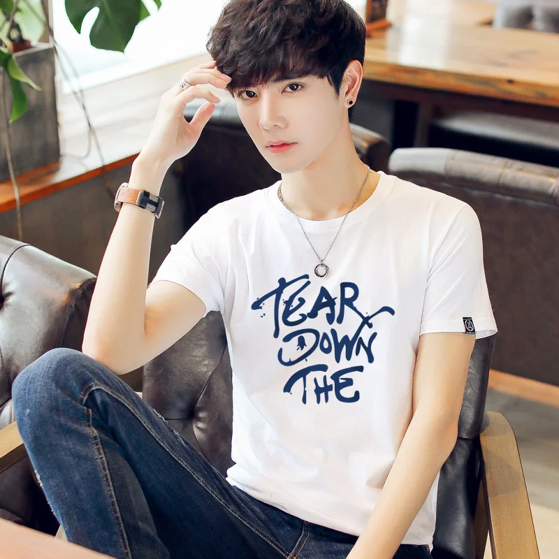 

5085 100% cotton digging the moon print funny mens o-neck t shirts fashion men's tops men T-shirt cool men tshirt male men tee