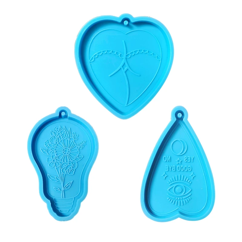 

Handmade Earrings Epoxy Resin Mold Keychain Pendant Silicone Mould DIY Crafts 16FF