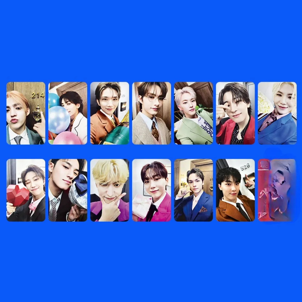 13 шт. Kpop Boy Group SPILL THE FEELS Selfie LOMO Card S.COUPS JEONGHAN HOSHI VERNO THE8 SEUNGKWAN Двусторонняя фотокарта в
