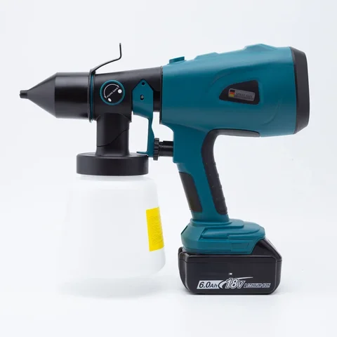 Беспроводной для Makita, аккумулятор 18 В, электрический инструмент, электрический пистолет-распылитель, 800 мл, 200 Вт, распылитель краски, мебель, стальное покрытие, аэрограф