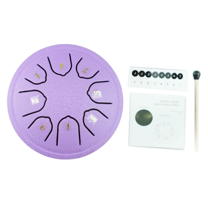 Щелевые барабаны YY стальной барабан для языка 4 5-дюймовый с 8 тонами C