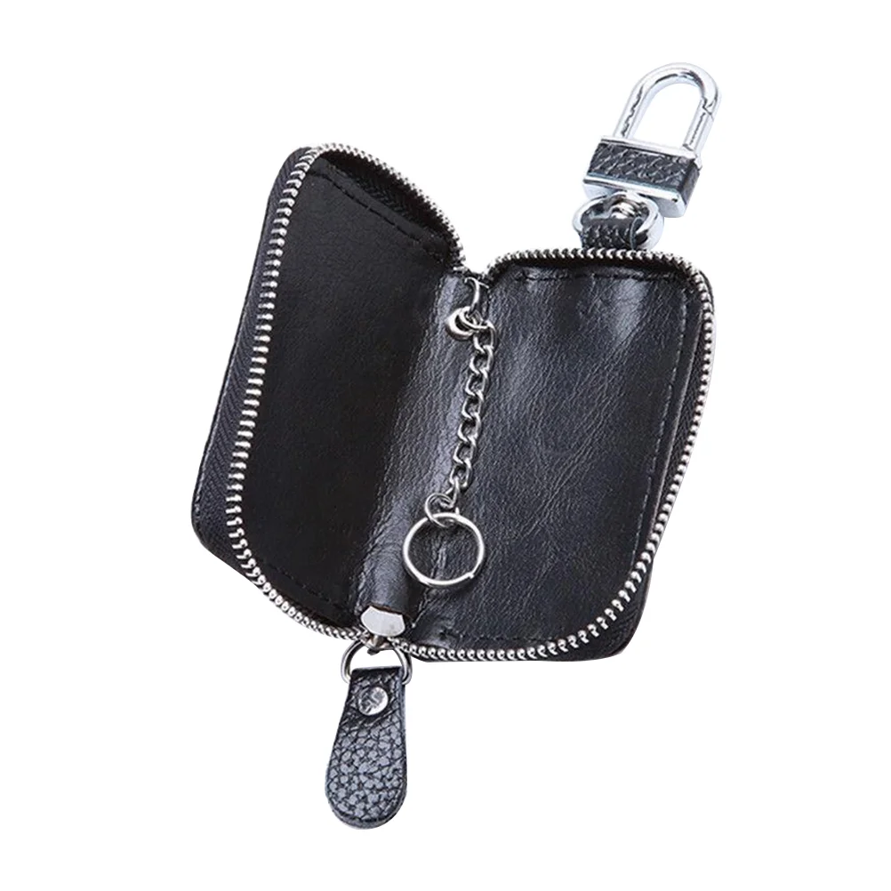 

Car Key Case Remote Keychain Key Bag Holder Organizer (Black)