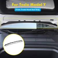 for tesla model y 2019 2022 car front chassis cover air inlet protective cover dustproof water strip trunk hood rubber seal