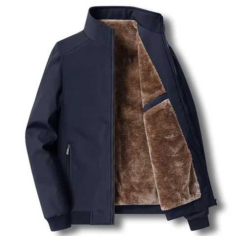куртка мужская демисезонная с воротником-стойкой, флисовая кофта мужская, ветровка куртка оверсайз, куртка мужская зимняя Повседневная теплая хлопковая куртка на флисе, мужская одежда 4XL 5XL куртка весенняя мужская