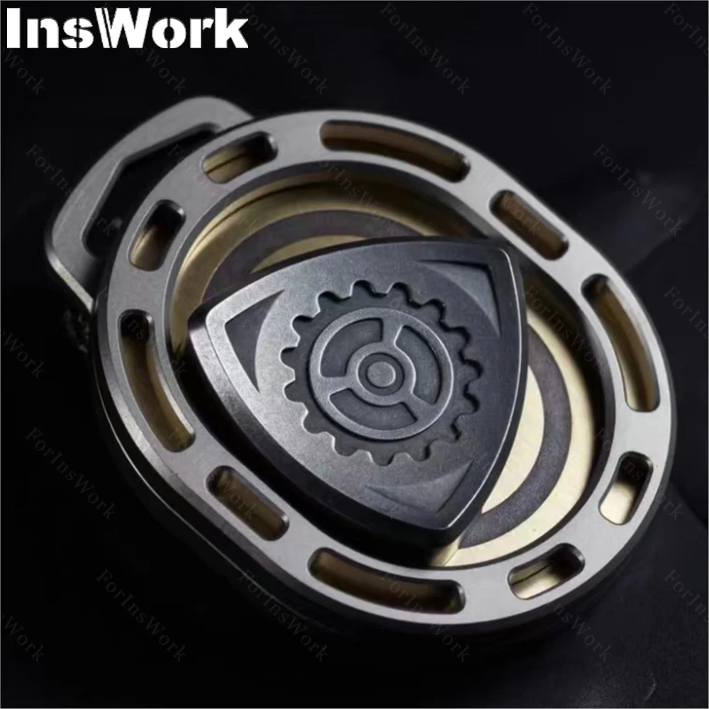 B.M. Металлическая титановая игрушка-Спиннер Двигатель смерти 2 0