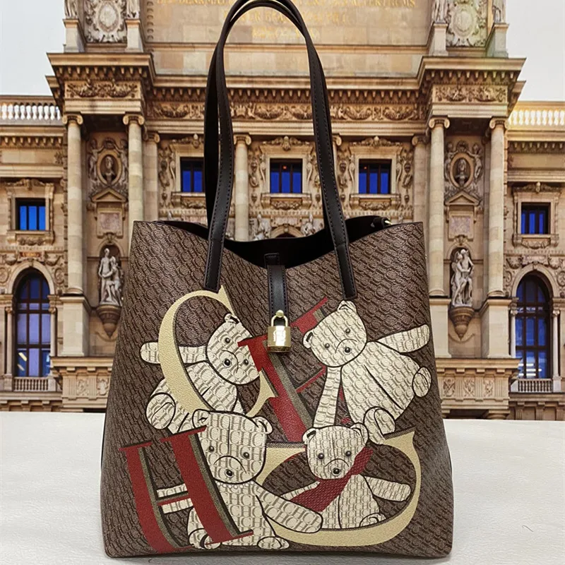 

2022 Hot Sale New Luxury Brand Design Ladies Large Leather One Shoulder Tote Bucket Bag Famous Designer Wallets and Bags Cc Sac