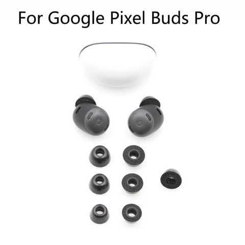Пена с эффектом памяти для Google Pixel Buds Pro амбушюры для наушников, губчатые наушники-вкладыши, 2 шт./пара