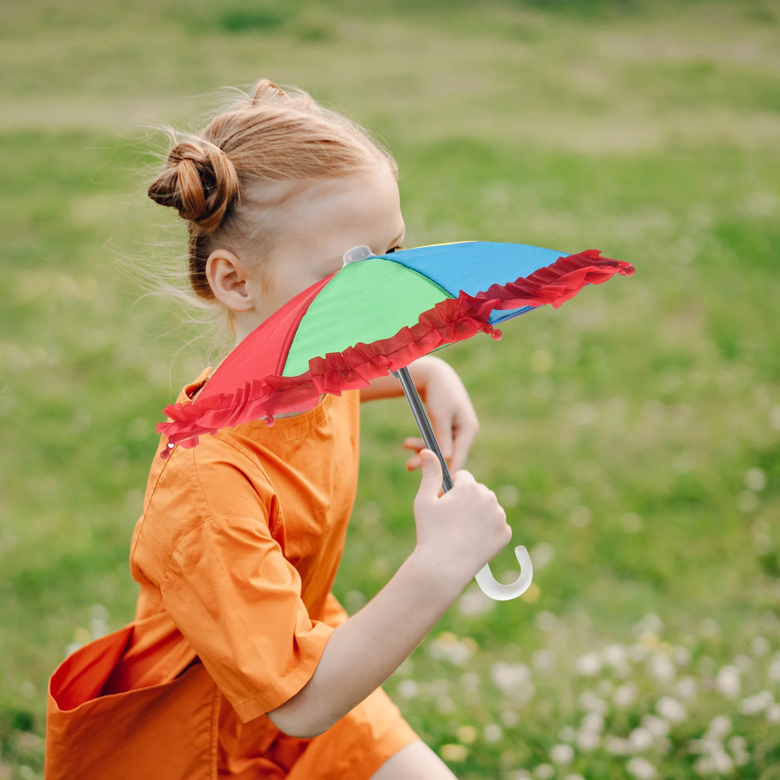 

5 Pcs Mini House Accessories Umbrella Decoration Decorative Adorn Kids Performance Prop Toys Photo Micro Landscape