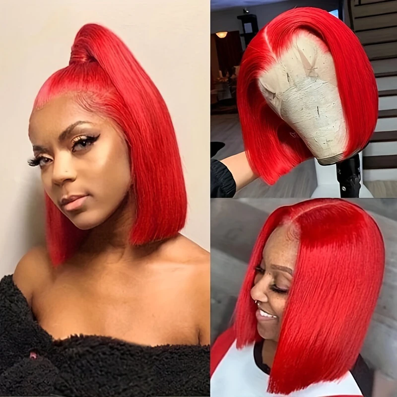 Парик женский прямой из натуральных волос 13 х4 дюймов