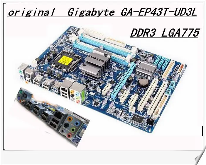 Оригинальная материнская плата для Gigabyte GA-EP43T-UD3L DDR3 LGA775 | Компьютеры и офис