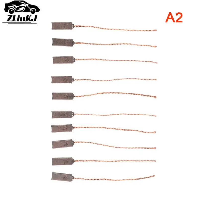 

10 шт., карбоновая щетка для электромобиля, 4 х6х17 мм