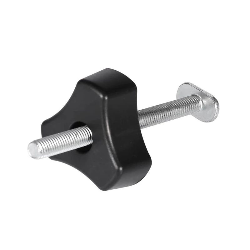 

Retaining Clip Metal Quick Release Set Useful For T-Slot T-Track Tool For Woodworking (T-Screw + M8 Plastic Handle)