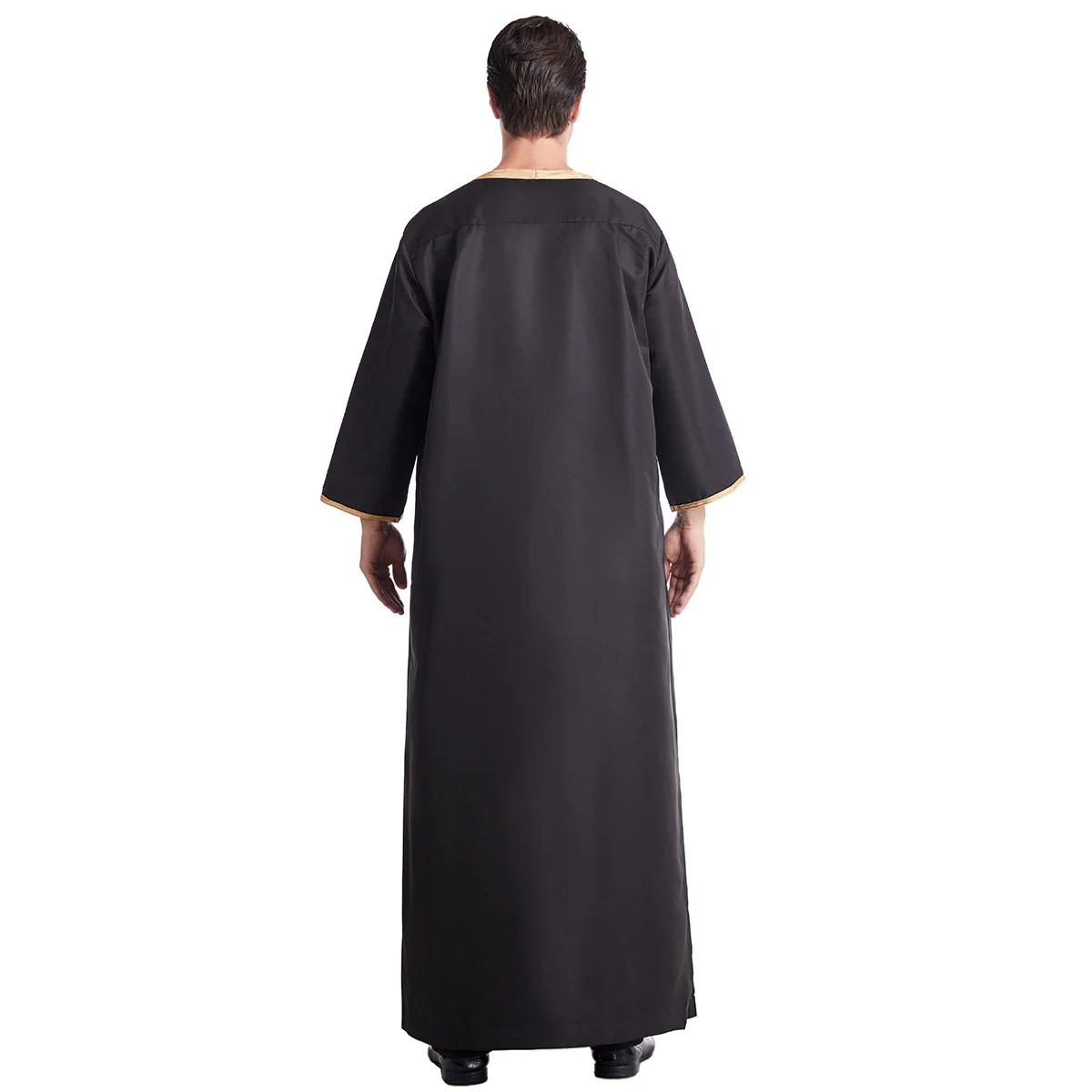 Muslim Men Clothing Abaya Musulmane Homme Kaftan Leisure Jubba Thobe Fashion Dress Dubai Saudi Arabia Pakistan Islamic Robe Eid