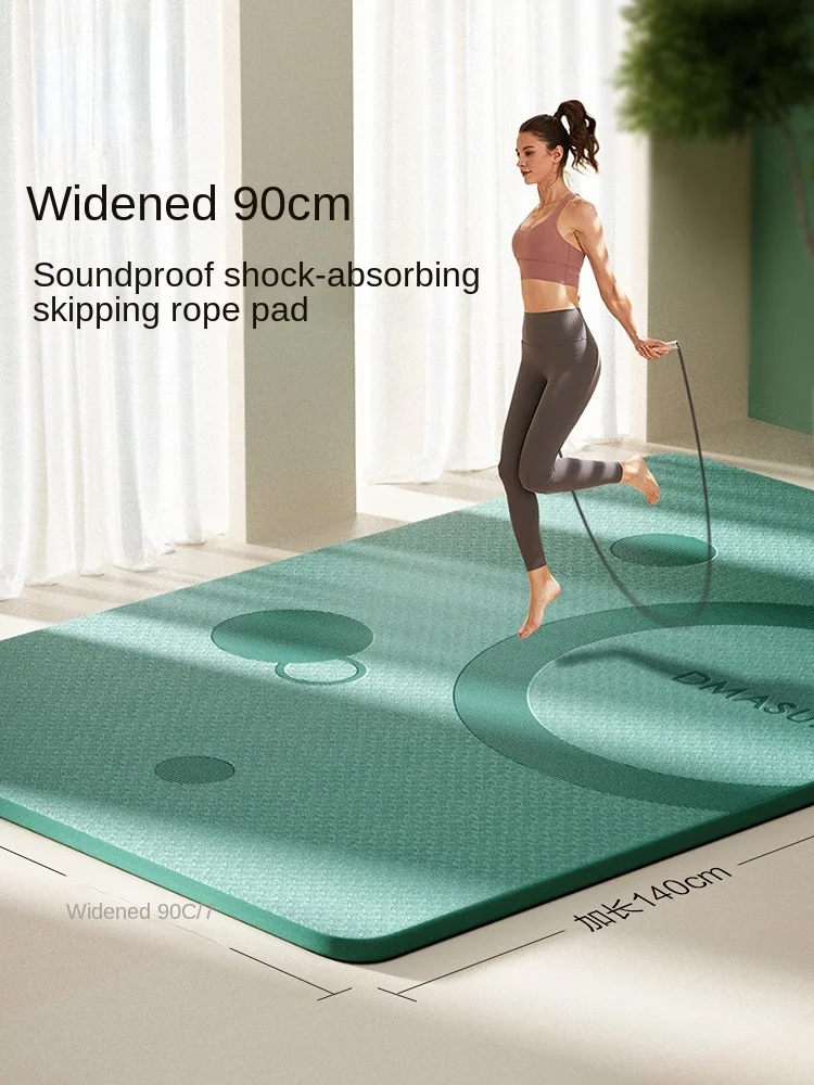 

The new home more professional yoga mat antiskid sound insulation rope skipping cushioning