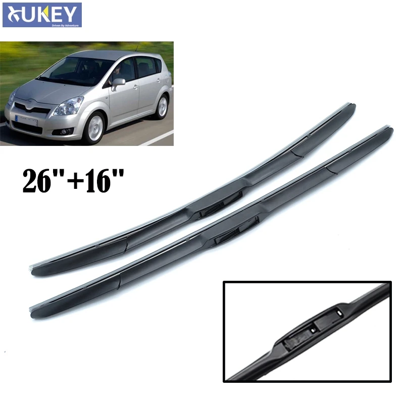 

Misima 26 "16" щетки стеклоочистителя для Toyota Corolla Verso 2 переднее окно 2004 2005 2006 2007 2008 2009 стеклоочиститель лобового стекла