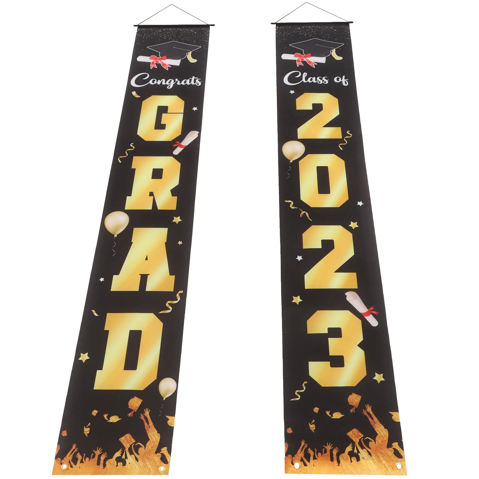 

Graduation Season Hanging Banners Festival Door Sign 2023 Photo Booth Porch Signs Themed Party Couplets Outdoor Decorations