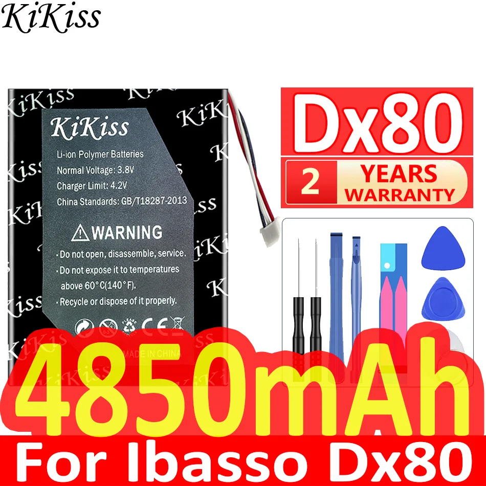 

Мощный аккумулятор KiKiss 4850 мАч для проигрывателя Ibasso Dx80, новый литий-полимерный аккумулятор для замены