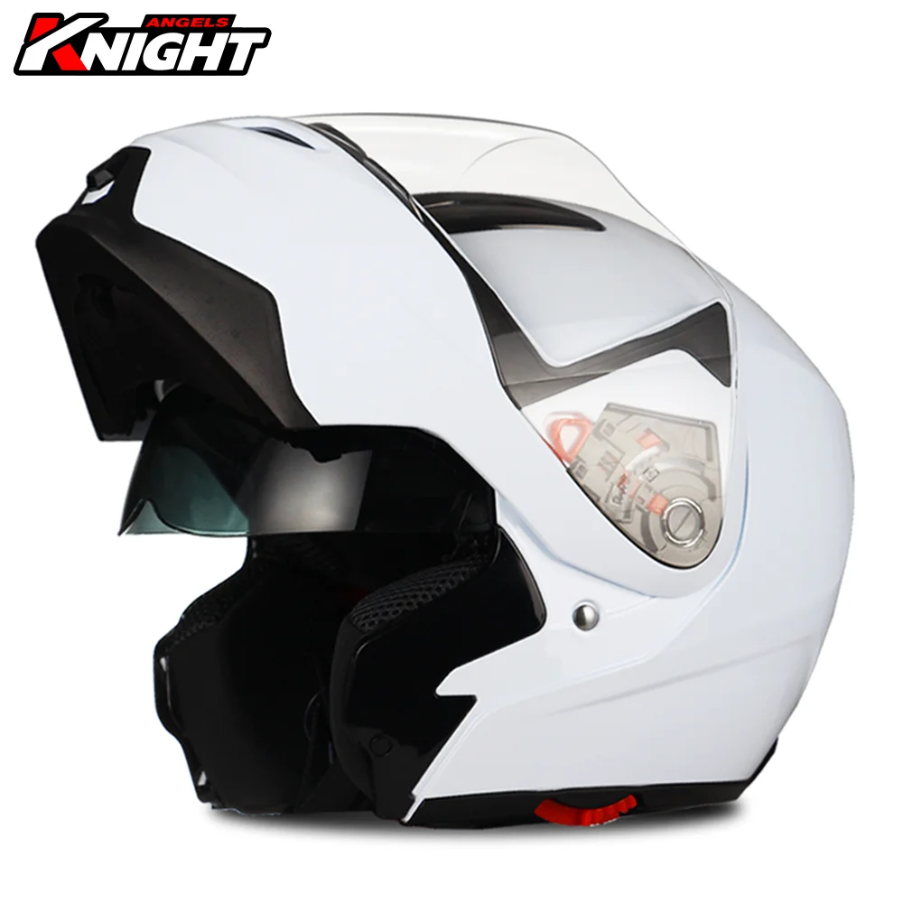 

GSB Motorcycle Helmet Double Lens Flip Up Helmet Safety Motocross Breathable Full Face Helmet All Seasons Racing Casco Moto