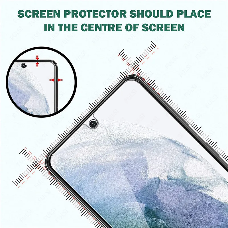 3Pcs HD Tempered Glass For Samsung Galaxy S21 S22 S23 S21+ S22+ S23+ 5G Fingerprint Unlock Screen Protector Glass