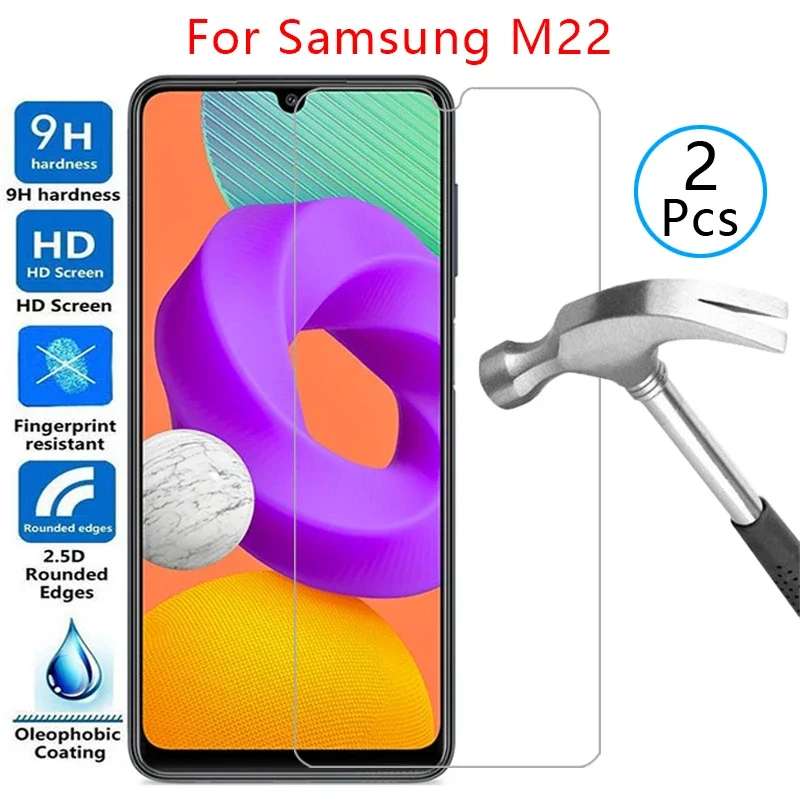 Чехол из закаленного стекла для samsung m22 чехол телефона galaxy m 22 м n22 samsun samsumg sansung galaxi