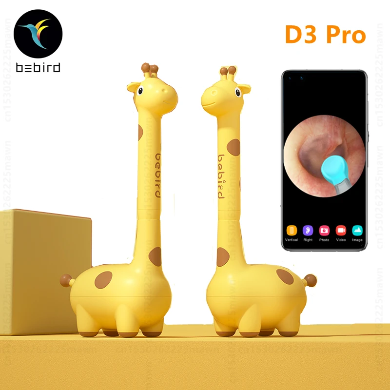Bebird D3 Pro Ear Cleaner Wax Removal Cleaning Tool 8 Mega Precision Otoscope IP65 Waterproof Child Endoscope Healthy Minifit