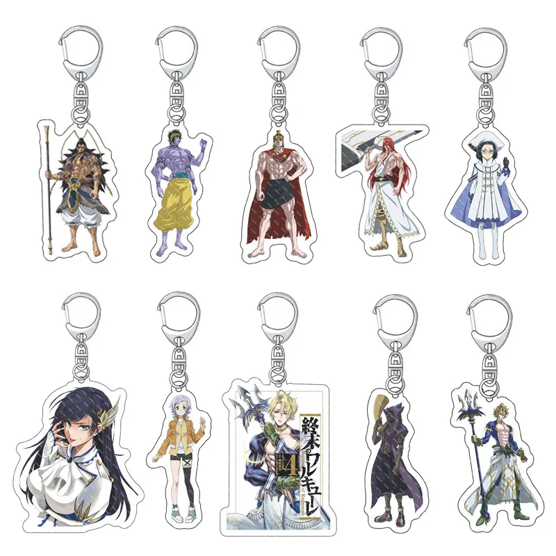 

45 Styles Anime Record of Ragnarok Figure Keychain Cosplay Model Acrylic Pendant Brynhild Toy Keychain Accessories