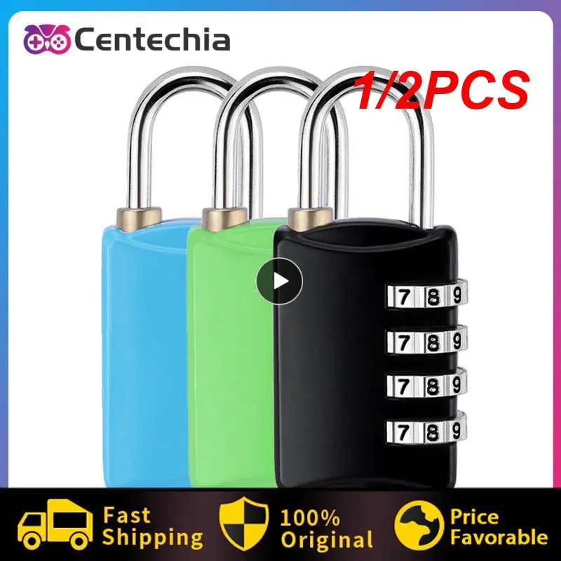 

1/2PCS Digit Dial Combination Code Number Lock Padlock Portable For Luggage Zipper Bag Backpack Handbag Suitcase Drawer Durable